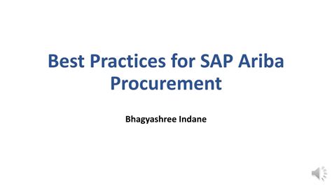 Sap ariba procurement process - thegreenkda