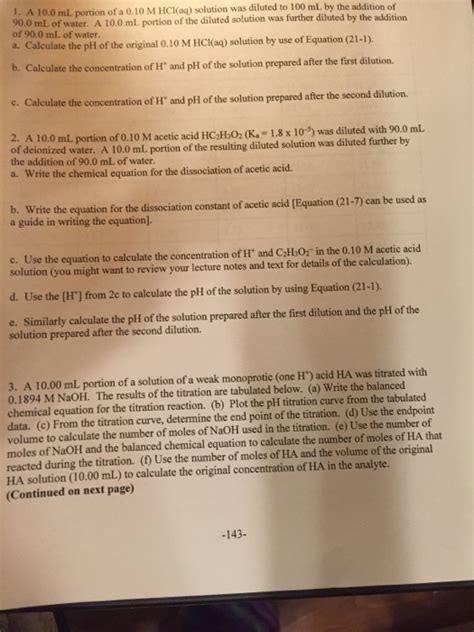 Solved pH measurement and pH titration curve. | Chegg.com 