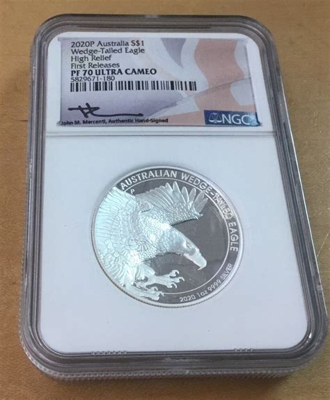 2020P 1 Wedge Tailed Eagle 1st Release HIGH RELIEF NGC PF70 UC