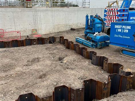 Beckton Watertight Sheet Pile Cofferdam Sheet Piling Uk Ltd