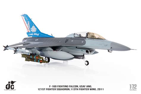 JC Wings JCW 72 F16 016 F16D Fighting Falcon USAF ANG 121st Figh