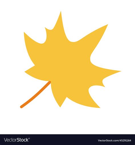 Yellow maple leave autumn motive maple leaf Vector Image