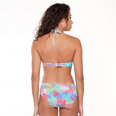 LingaDore Voorgevormde Triangel Bikini Top TB Coral Leopard Print C Bol
