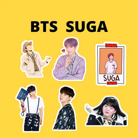 BTS SUGA Laminated VINYL Waterproof Stickers Shopee Philippines