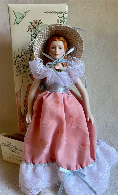 Avon Fashion Of America Times 8 Porcelain Doll Southern Belle With