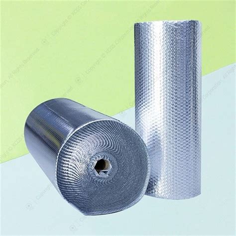 Silver Aluminum Foil Bubble Insulation Sheet Roll Custom Size Bulk Sale