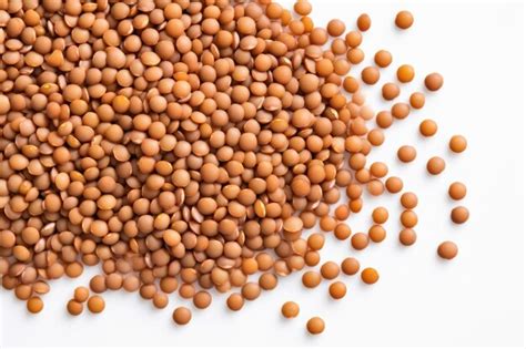 Premium Ai Image Red Lentils Isolated White Background