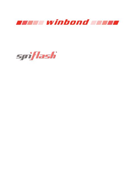 W Q Jv Datasheet Pages Winbond V M Bit Serial Flash Memory