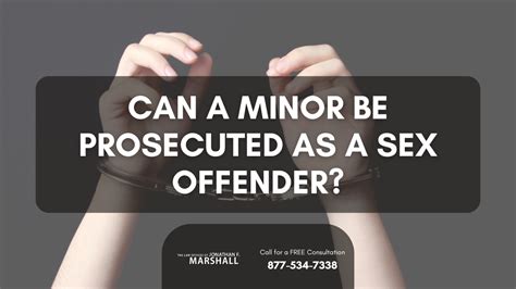 What Happens If A Juvenile Is Charged As A Sex Offender