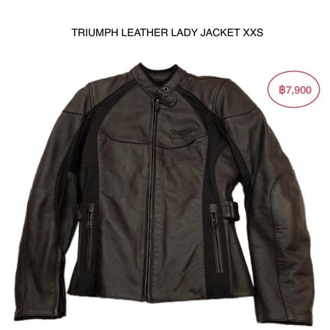 USED JACKET TRIUMPH แจคเกตหนงสำหรบผหญง ของแทจากประเทศองกฤษ สามารถถอดตว