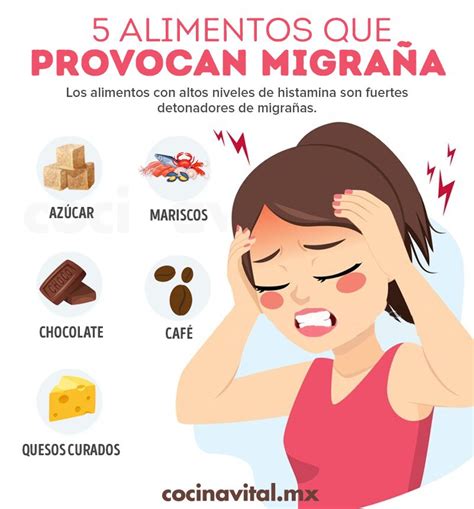 5 alimentos que provocan migraña y cómo evitarla Cocina Vital