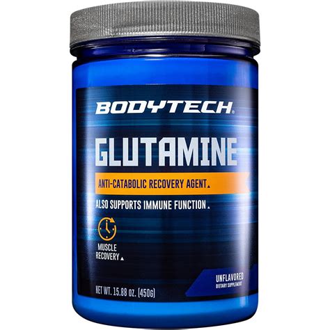 Bodytech Glutamine Powder Unflavored Oz Servings Walmart