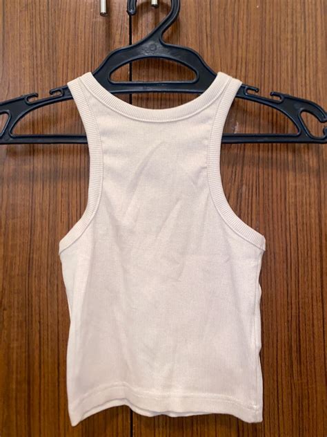 H M Nude Halter Top Women S Fashion Tops Sleeveless On Carousell