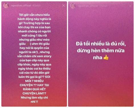 Hot girl và hot boy 12 2 2018 Ngọc Thảo đá xéo Andree chia tay rồi nhưng vẫn theo dõi cô