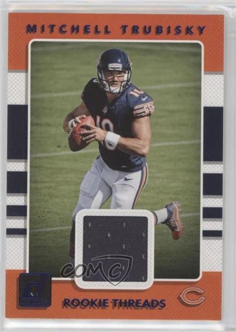 Panini Donruss Rookie Phenom Jerseys Blue Mitchell Trubisky