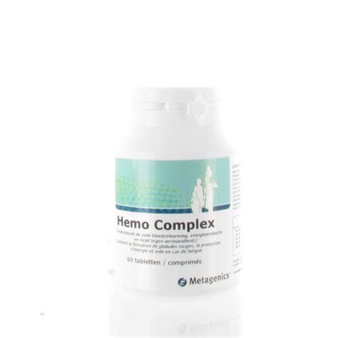 Hemocomplex Pot Tabl 60 6887 Metagenics