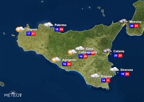 METEO Sicilia ALLERTA METEO ROSSA per Venerdì 25 Ottobre piogge