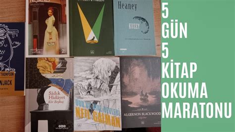 5 GÜNDE 5 KİTAP OKUMA MARATONU YouTube