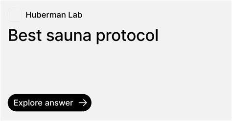 Best Sauna Protocol Ask Huberman Lab