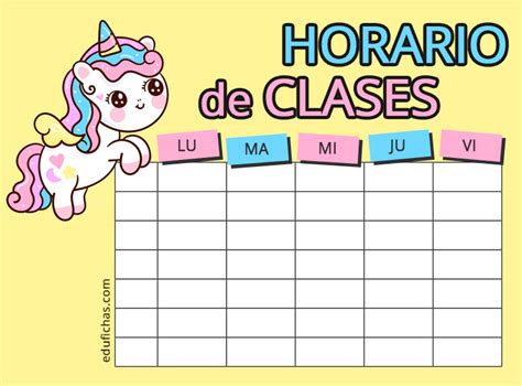 Horarios Para Imprimir Plantillas De Horario De Clases Gratis 21 22