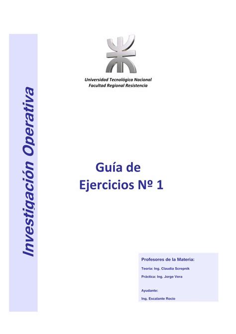 PDF Guia De TP Nro 1 Pgm Lineal DOKUMEN TIPS