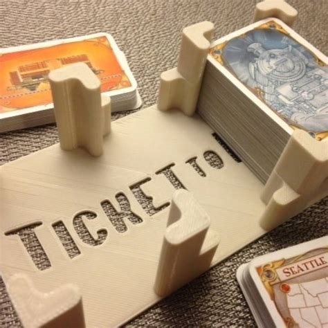 3d Printable Ticket To Ride Card Holder By Mathgrrl