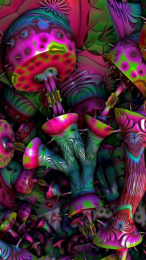 Trippy Shroom Wallpaper Hd