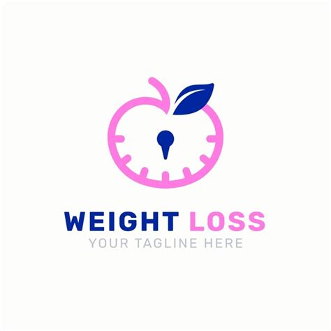 Free Vector | Weight loss logo design template