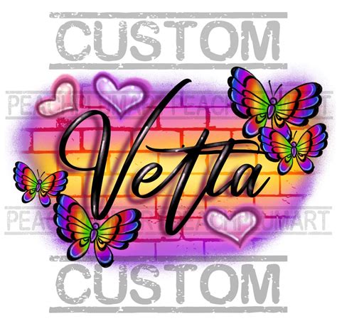 Custom Airbrush Names Airbrush Png Custom Digital Airbrush Airbrush