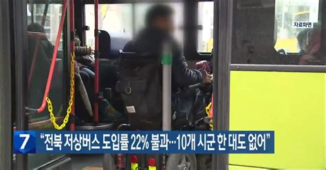 “전북 저상버스 도입률 22 불과10개 시군 한 대도 없어”