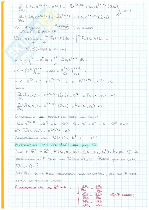 Esercizi Desame Analisi Matematica 2 Parte 1