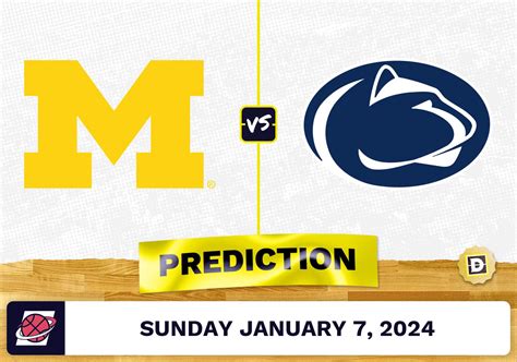 Michigan vs. Penn State Prediction, Odds, College Basketball Picks [1/7 ...