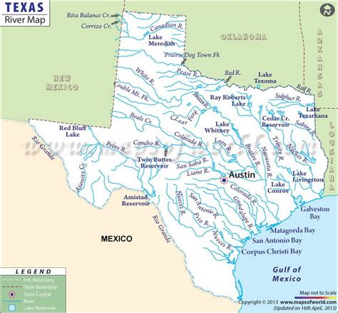 Texas Rivers Map Rivers In Texas Map Texas Texas Map | Wells Printable Map