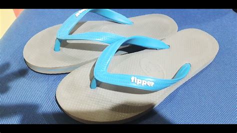 REVIEW Sandal Jepit Fipper Slick Grey Blue YouTube