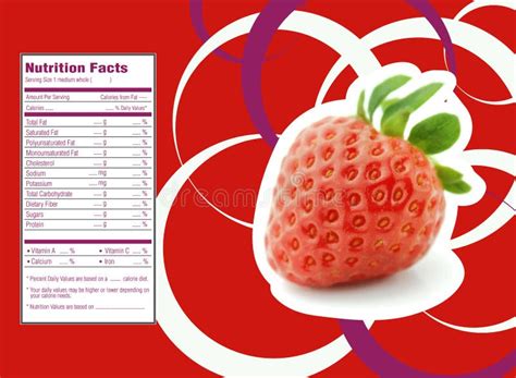 Strawberries Nutrition Facts Stock Vector - Illustration of fresh ...