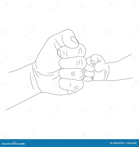 Fist Bump High Five Hand Sketch High Five Sketch Body Language