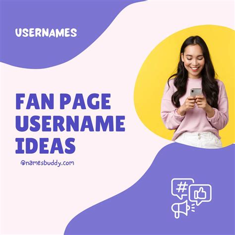 Cool Fanpage Username Ideas Namesbuddy