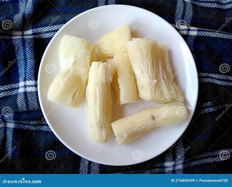 Boiled Cassava Root Dessert Thai Food Or Brazilian Food Cassava Mandioca Frita Other Name