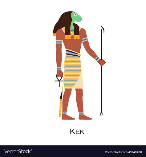 Kek old egyptian god ancient egypt deity Vector Image