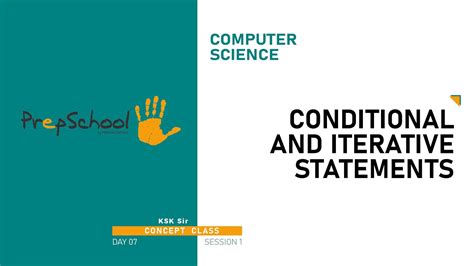 Day 07 Computer Science Cbse Xi Conditional And Iterative Statements L1 Youtube