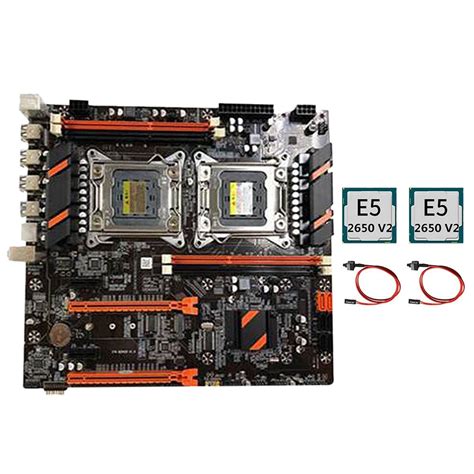 Материнская плата X79 LGA 2011 3 с поддержкой двух процессоров 4XDDR3 ...
