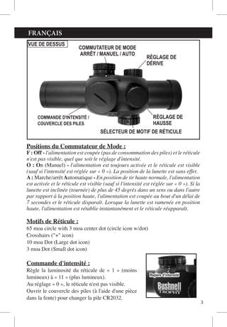 Instructions BUSHNELL Trophy Red Dot Scope Optics Trade PDF Free