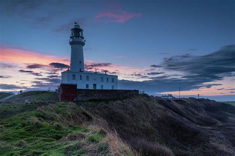 Twilight at Flamborough Head Lighthouse Photograph by David Head - Fine ...