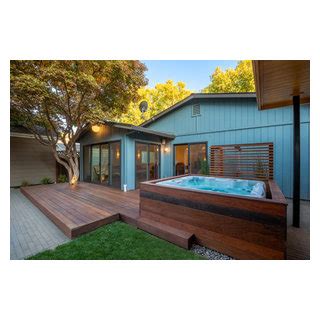 Covered Uncovered Outdoor Living Moderne Terrasse En Bois San