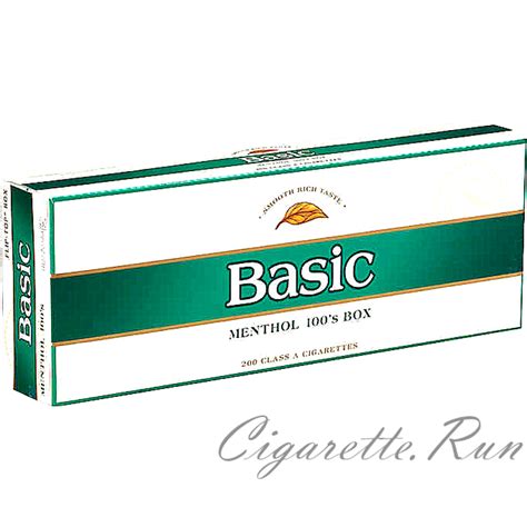 Basic Menthol S Gold Pack Box Cigarettes Cigarette Run