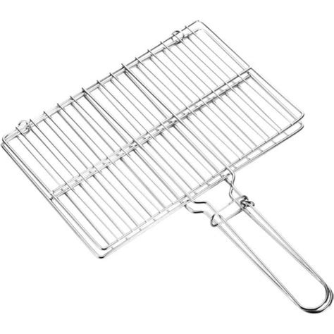 Panier De Grillade De Poisson Portable En Acier Inoxydable Barbecue