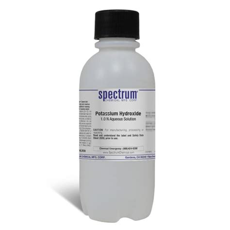 Potassium Hydroxide 1 0 N Aqueous Solution Spectrum Fisher Scientific