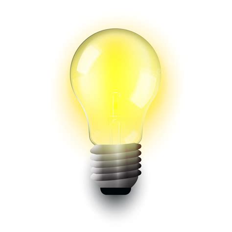 Realistic Light Bulb For Idea Vector The Idea That Illuminates Bulb