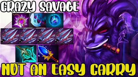 No An Easy Carry Crazy Savage Intense Riki Full Team Fight Dota