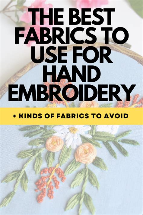 Types Of Embroidery Fabric A Helpful Guide Embroidery Fabric